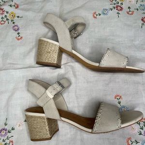 Toms | Rosa block heel | Birch Suede | Size 10